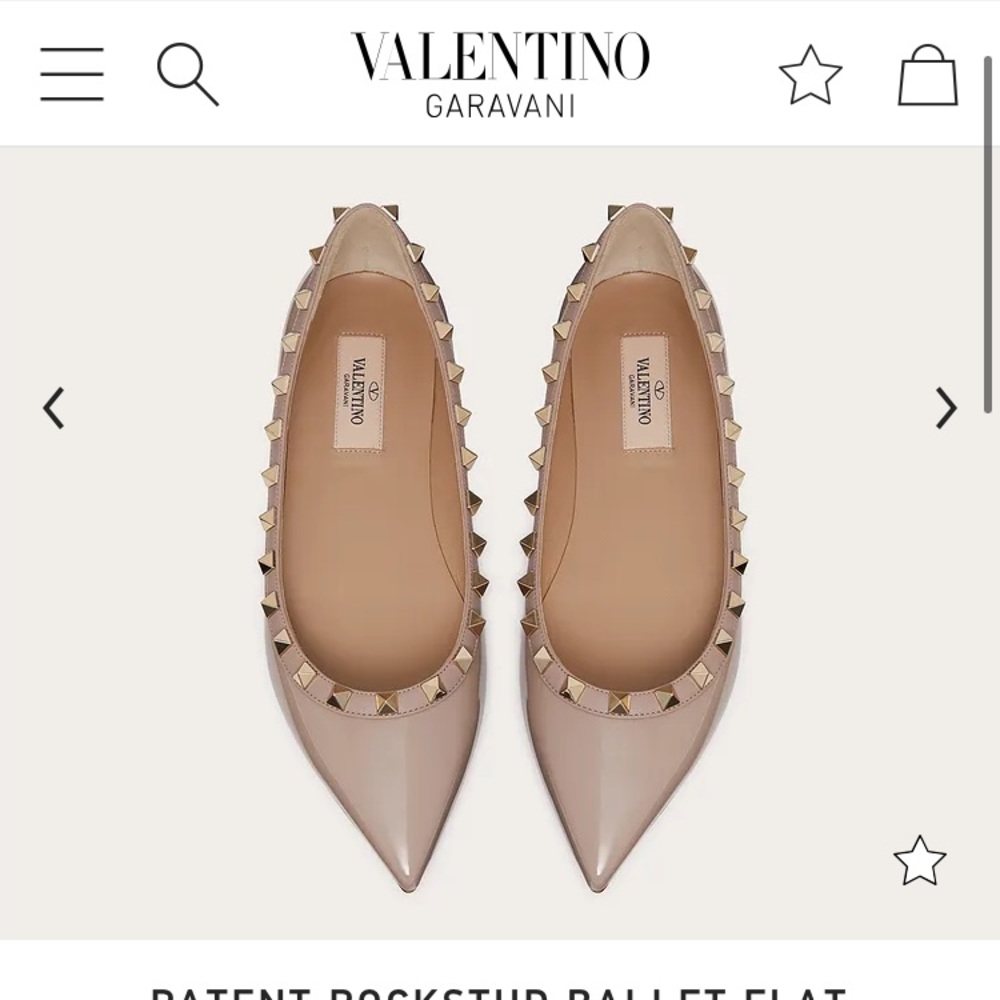 Valentino nude flats